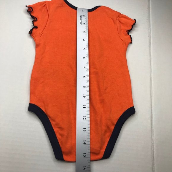 NFL Girl's Chicago Bears 12 Month One Piece Orange Black New Without Tag - Picture 11 of 11